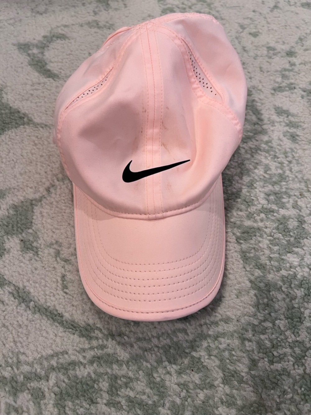 Nike Light Pink Performance Swoosh Cap with Black Logo